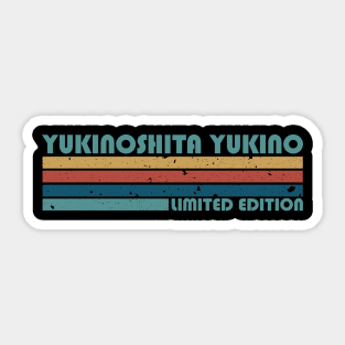 Proud Limited Edition Yukinoshita Name Personalized Retro Styles Sticker